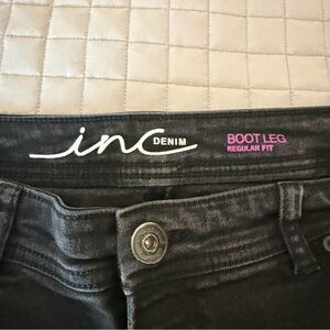INC International Concepts Dark Gray Bootcut Jeans
